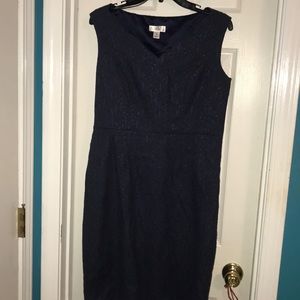 Navy lace dress